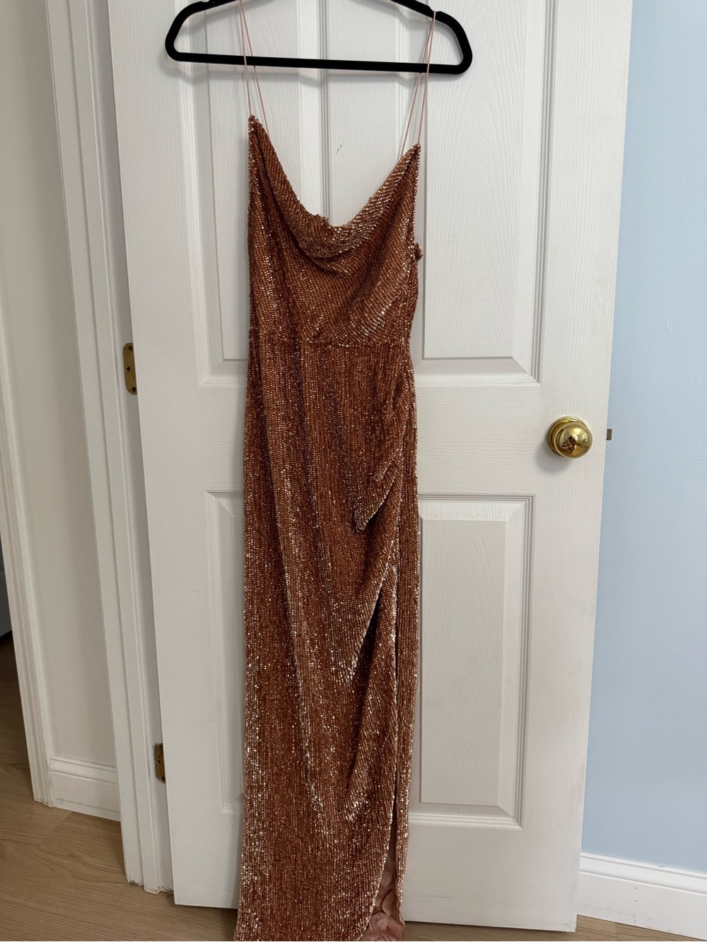 Retrofete Katya Sequin Gown -bronze NWT - Picture 4 of 7